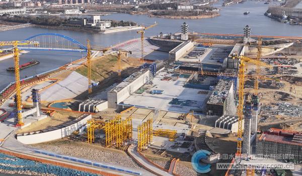 淮安枢纽施工全景