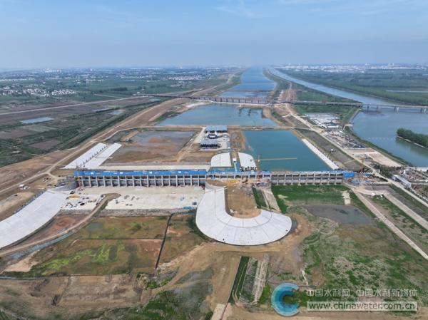 施工I标——入海水道进洪越闸航拍1