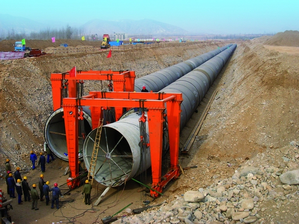 安装好的pccp管道